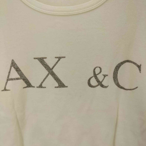 マックスアンドコー MAX & CO. ラメ ロゴ プリント S/S クルーネック Tシャツ Y2K レディース import:L