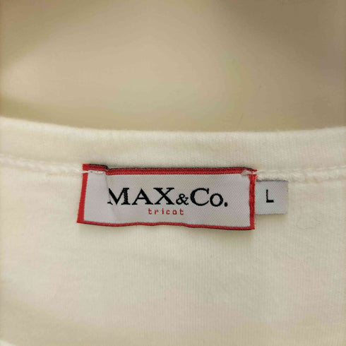 マックスアンドコー MAX & CO. ラメ ロゴ プリント S/S クルーネック Tシャツ Y2K レディース import:L