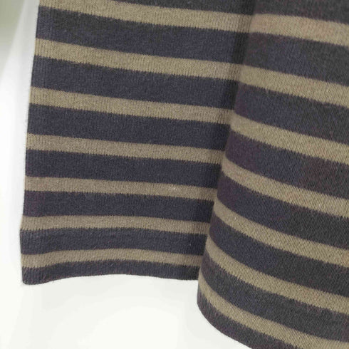 マーガレットハウエル MARGARET HOWELL 90-00S 旧タグ コットン ボーダー L/S クルーネック Tシャツ レディース 2