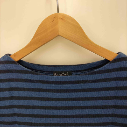 マーガレットハウエル MARGARET HOWELL 90-00S 旧タグ コットン ボーダー L/S クルーネック Tシャツ レディース 2
