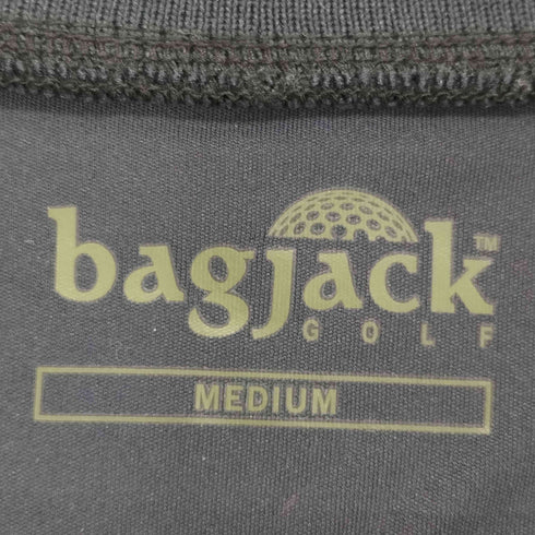 バッグジャック BAGJACK GOLF フロントジップポロシャツ メンズ M