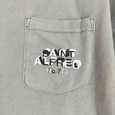 SAINT ALFRED ロゴプリント半袖ポケットTシャツ STREET メンズ L