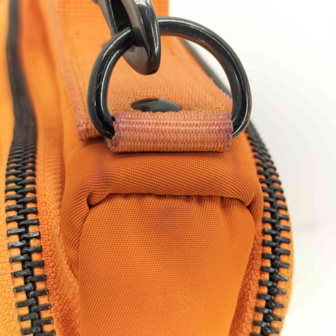 HARVEST LABEL FLYER'S TYPE MA-1 フライヤーズ ラウンドジップ ナイロン ショルダーバッグ エマージェンシー・オレンジ 山口幸一 メンズ