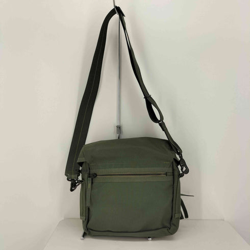 HARVEST LABEL ロゴワッペン マルチポケット ナイロン ショルダーバッグ メンズ