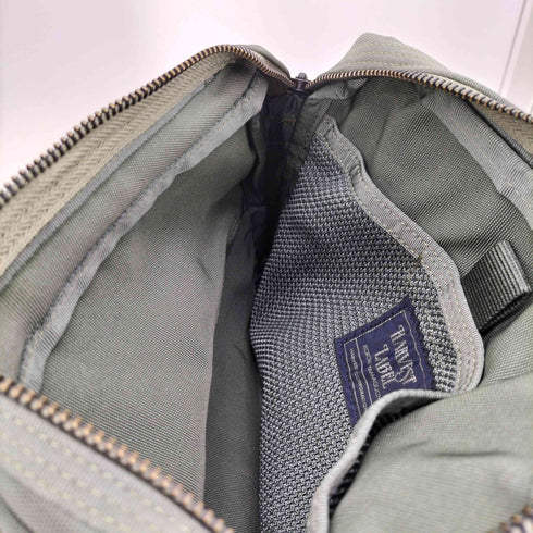 HARVEST LABEL ロゴワッペン マルチポケット ナイロン ショルダーバッグ メンズ