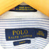 ポロラルフローレン POLO RALPH LAUREN USA製 SLIM FIT 丸襟 裾ポニー ストライプ クレリックシャツ メンズ 15 1/2