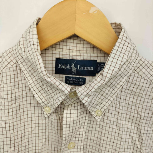 ポロバイラルフローレン Polo by RALPH LAUREN 90S YARMOUTH ポニー刺繍 チェック柄 L/S ボタンダウンシャツ メンズ 39-82