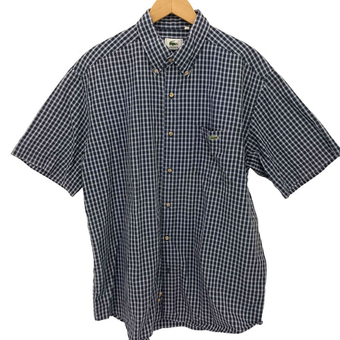 ラコステ LACOSTE チェック ボタンダウン S/S シャツ メンズ 4