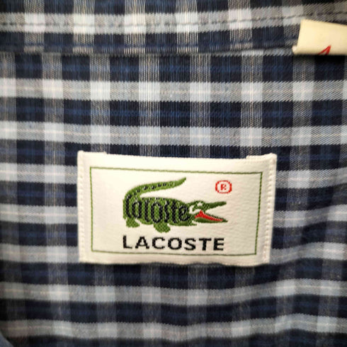 ラコステ LACOSTE チェック ボタンダウン S/S シャツ メンズ 4