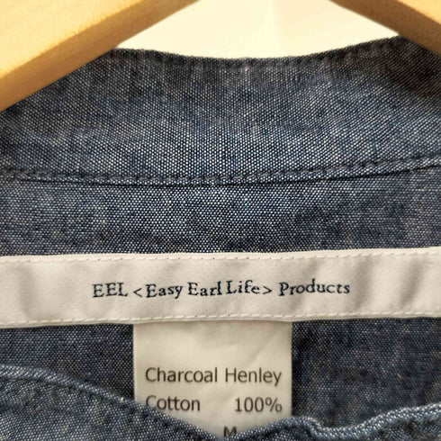 イールプロダクツ EEL Products 真夏のチャコールヘンリー プルオーバーシャツ メンズ JPN:L