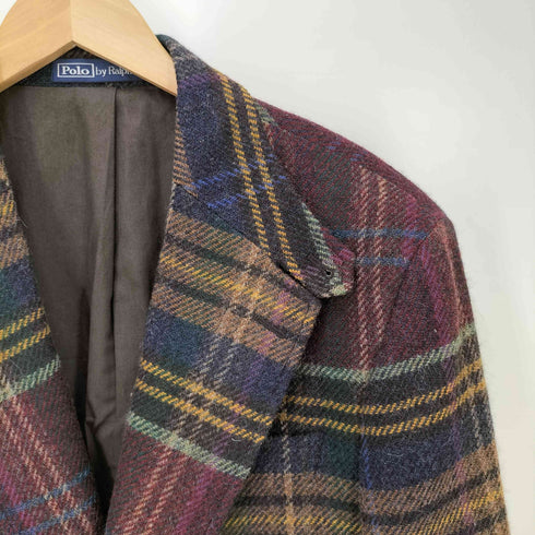 ポロラルフローレン POLO RALPH LAUREN R67 Plaid Wool Tweed Jacket プラッド ウール ツイード ジャケット メンズ 40R