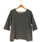 MS.TOPS CALIFORNIA エスニック柄 ボートネック Tシャツ レディース 20W