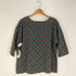 MS.TOPS CALIFORNIA エスニック柄 ボートネック Tシャツ レディース 20W
