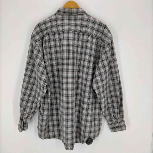 ギャップ Gap 80-90s 紺タグ レギュラーカラーチェックシャツ メンズ import:XL