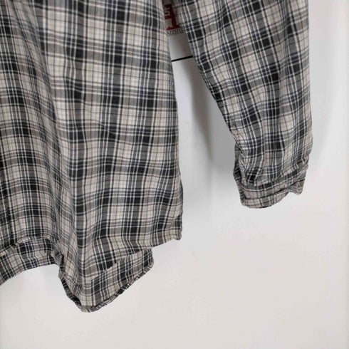ギャップ Gap 80-90s 紺タグ レギュラーカラーチェックシャツ メンズ import:XL