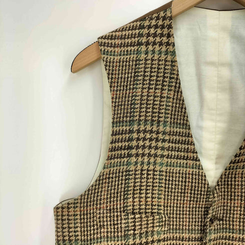 ポロラルフローレン POLO RALPH LAUREN 25SS Glen Plaid Linen Blend Vest グレン チェック リネンブレンド プラッド ベスト メンズ 40S