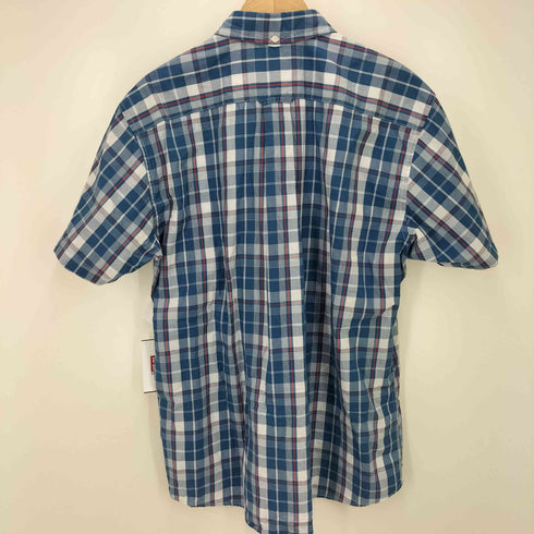ヴァン VAN チェック ボタンダウン S/S シャツ メンズ import:XL