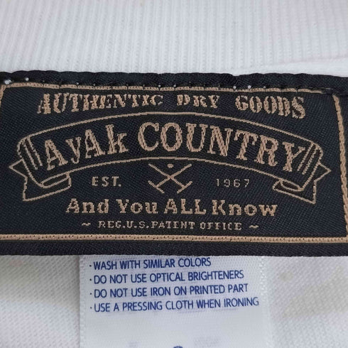 AyAk COUNTRY ロゴプリント Tシャツ メンズ import:S