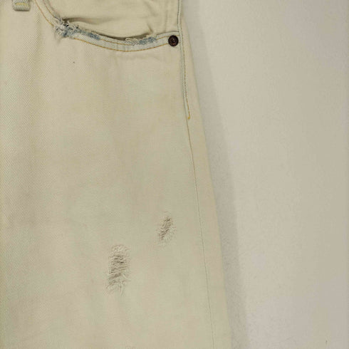 リーバイスヴィンテージクロージング Levis Vintage Clothing 67505 ダメージ加工ホワイトデニムパンツ メンズ 36