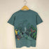 ハビタット Habitat 90s USA製 シングルステッチ アニマル 刺繍 プリント Tシャツ メンズ import:S