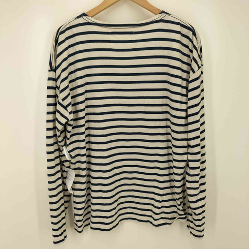 エムエイチエル MHL. NAVAL STRIPE JERSEY ボーダーカットソー メンズ import:L