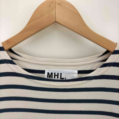 エムエイチエル MHL. NAVAL STRIPE JERSEY ボーダーカットソー メンズ import:L