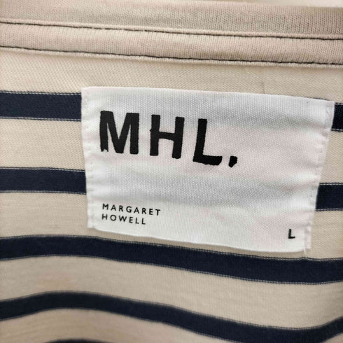 エムエイチエル MHL. NAVAL STRIPE JERSEY ボーダーカットソー メンズ import:L