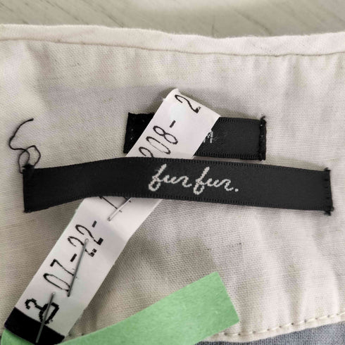 ファーファー furfur YOiM ストライプ アシンメトリーデザイン ギャザー ワンピース レディース