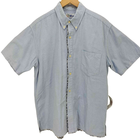レインスプーナー Reyn Spooner 裏地アロハ切替 オックスフォード ボタンダウン S/S シャツ メンズ import:M