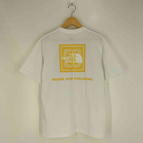 ザノースフェイス THE NORTH FACE S/S BANDANA SQUARE LOGO TEE ショートスリーブバンダナスクエアロゴTシャツ メンズ import:L