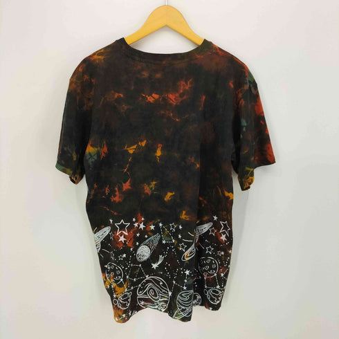 KAPAS ネパール製 タイダイ 宇宙柄 クルーネックTシャツ メンズ 46