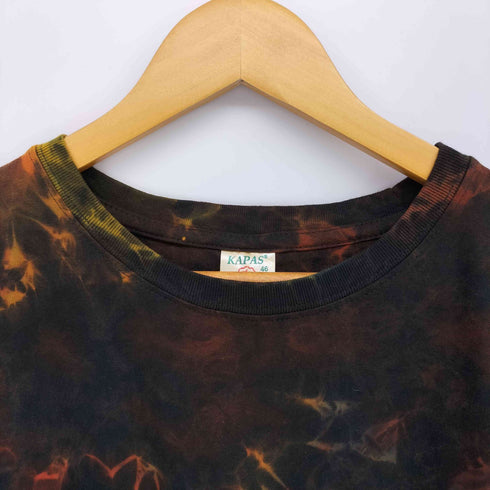 KAPAS ネパール製 タイダイ 宇宙柄 クルーネックTシャツ メンズ 46