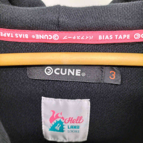 キューン CUNE THLJスーベニアの鬼パーカー HELLLAND 角みみ プルオーバーパーカー メンズ JPN:3