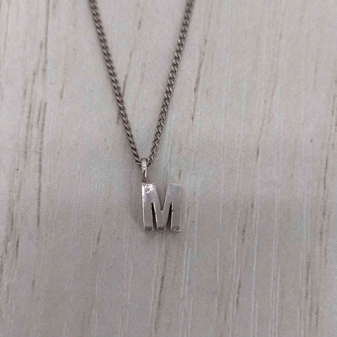 アントマリーズ Aunt Maries 925刻印 イニシャルネックレス メンズ