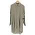 レギュレーションヨウジヤマモト REGULATION Yohji Yamamoto 24SS COTTON GEORGETTE BACKSIDE FLARE SHIRTS コットン ジョーゼット バックサイド シャツ レディース JPN:2