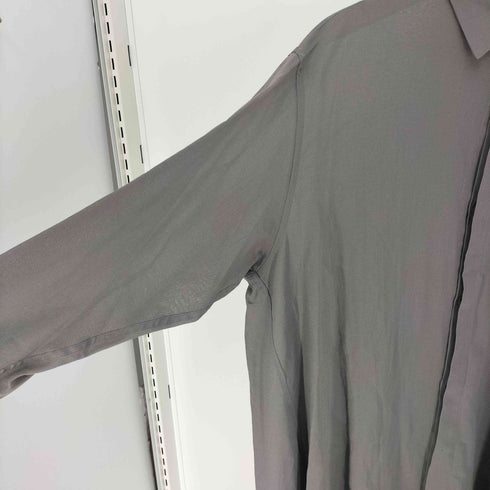 レギュレーションヨウジヤマモト REGULATION Yohji Yamamoto 24SS COTTON GEORGETTE BACKSIDE FLARE SHIRTS コットン ジョーゼット バックサイド シャツ レディース JPN:2