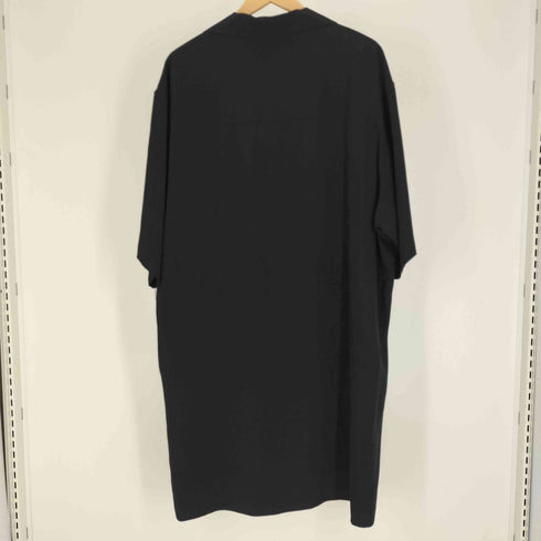 ヨウジヤマモトプールオム Yohji Yamamoto POUR HOMME 24SS トリアセテート ポリ 開襟 オープンカラー S/S ビッグ シャツ メンズ JPN:3
