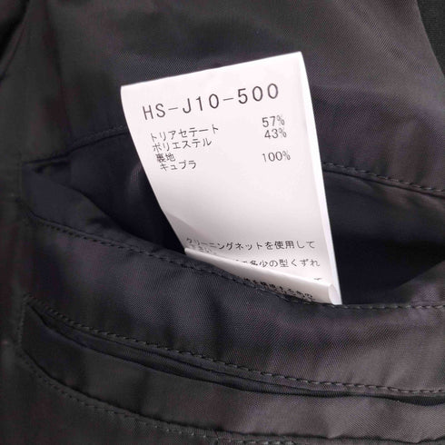 ヨウジヤマモトプールオム Yohji Yamamoto POUR HOMME 24SS COLLARLESS TUXEDO JACKET カラーレス タキシード ジャケット メンズ JPN:2