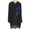 ヨウジヤマモトプールオム Yohji Yamamoto POUR HOMME 24SS 青薔薇 プリント ブラウス 開襟 オープンカラー シャツ メンズ JPN:2
