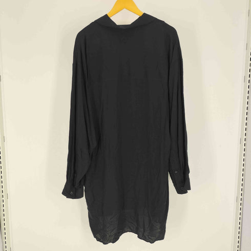 ヨウジヤマモトプールオム Yohji Yamamoto POUR HOMME 24SS 青薔薇 プリント ブラウス 開襟 オープンカラー シャツ メンズ JPN:2