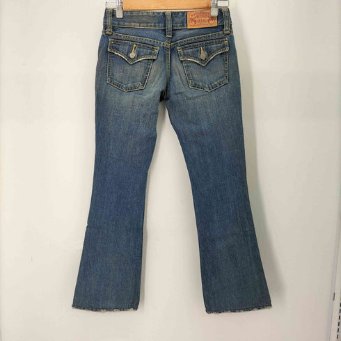 マウジー moussy ダメージ加工ローライズブーツカットデニムパンツ レディース US:26-27