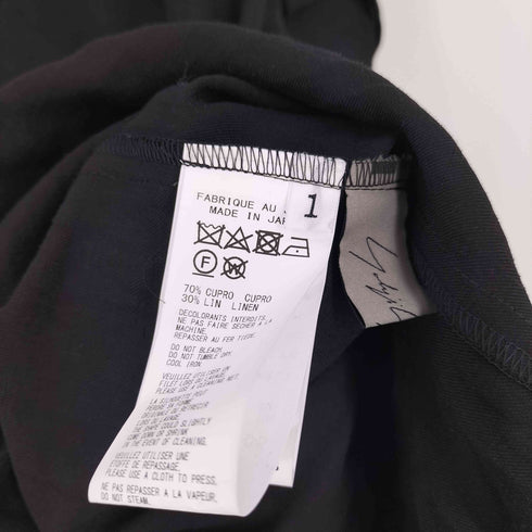 ヨウジヤマモト Yohji Yamamoto 24SS CU/LI GABARDINE FLAP SLEEVE DRESS キュプラ リネン ギャバジン フラップ スリーブ ドレス ワンピース LOOK-44 レディース JPN:1