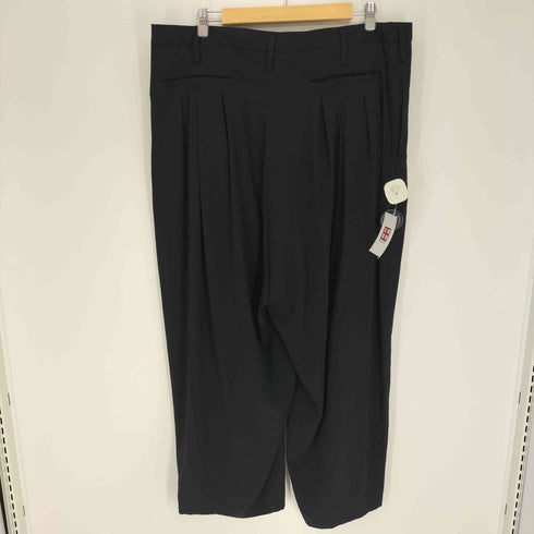 ヨウジヤマモトプールオム Yohji Yamamoto POUR HOMME 24SS TA TUXEDO 12 TUCKS PANTS タキシード 1タック ワイド スラックス パンツ メンズ JPN:3