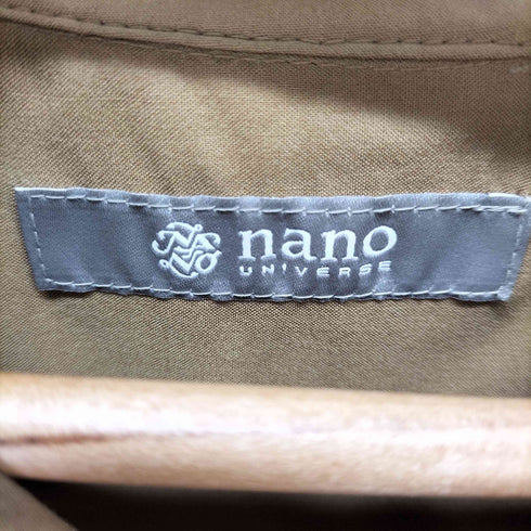 ナノユニバース NANO universe 開襟 S/S レーヨンシャツ メンズ JPN:S