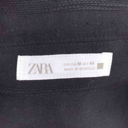 ザラ ZARA S/S キューバシャツ メンズ M