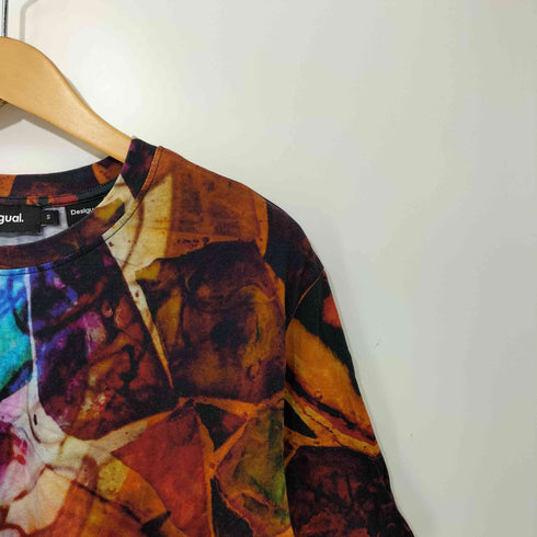 デシグアル Desigual フルグラフィックTシャツ レディース import:S