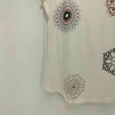 デシグアル Desigual Sonja Blanc Tシャツ レディース import:M