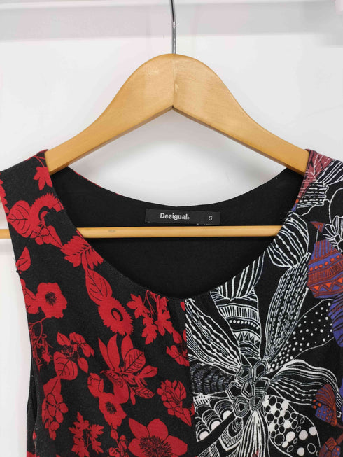 デシグアル Desigual ノースリーブ 切替ワンピース レディース import:S