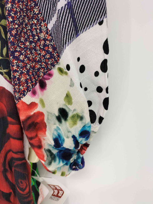 デシグアル Desigual パッチワーク ミディシャツワンピース レディース import:S