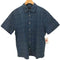 バナナリパブリック BANANA REPUBLIC SS INDIGO レギュラーカラー 総柄 S/S シャツ メンズ import:M